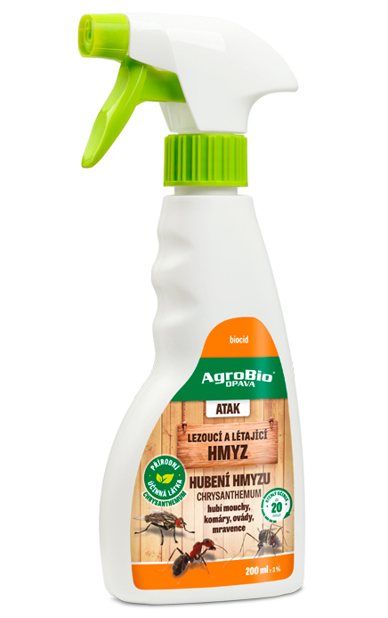 AgroBio Atak - hubení hmyzu rozprašovač 200ml/R